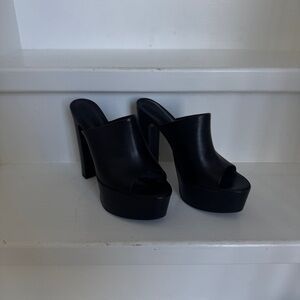 Tony Bianco Black Platform Heels